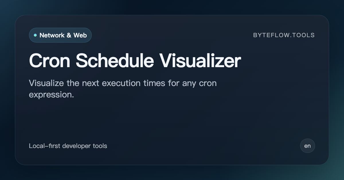 Cron Schedule Visualizer - Free Online | byteflow.tools