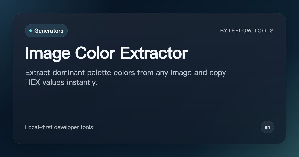 Image Color Extractor - Free Online | byteflow.tools